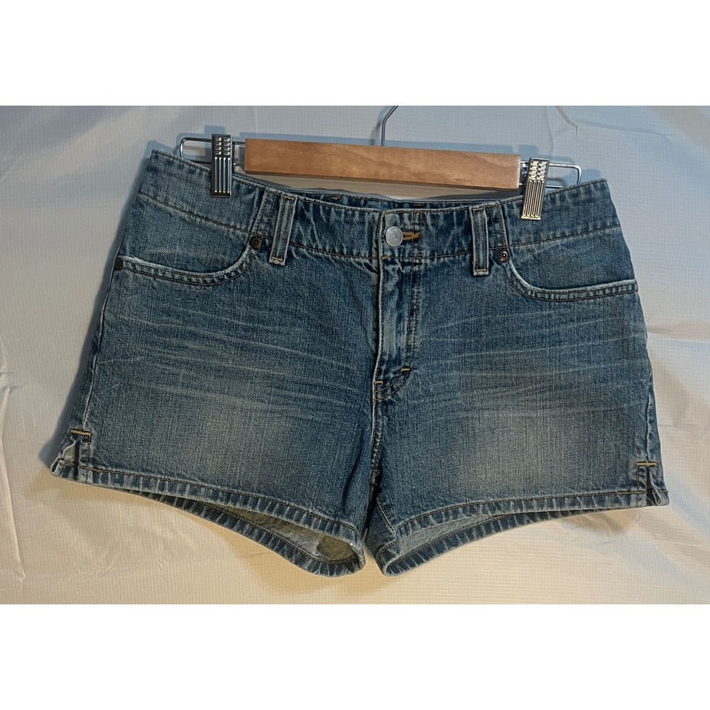 BKE Denim Mindi Womens Shorts Size 29 Medium Wash 100% Cotton Made in USA BLD03